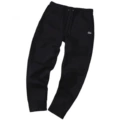 Black sweatpants with red trim