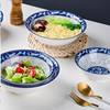 Underglaze Color Blue and White Porcelain Ceramic Bowl and Dish Tableware Household Rice Bowl Soup Bowl Soup Plate Dish Plate Dinner Plate Microwave Oven