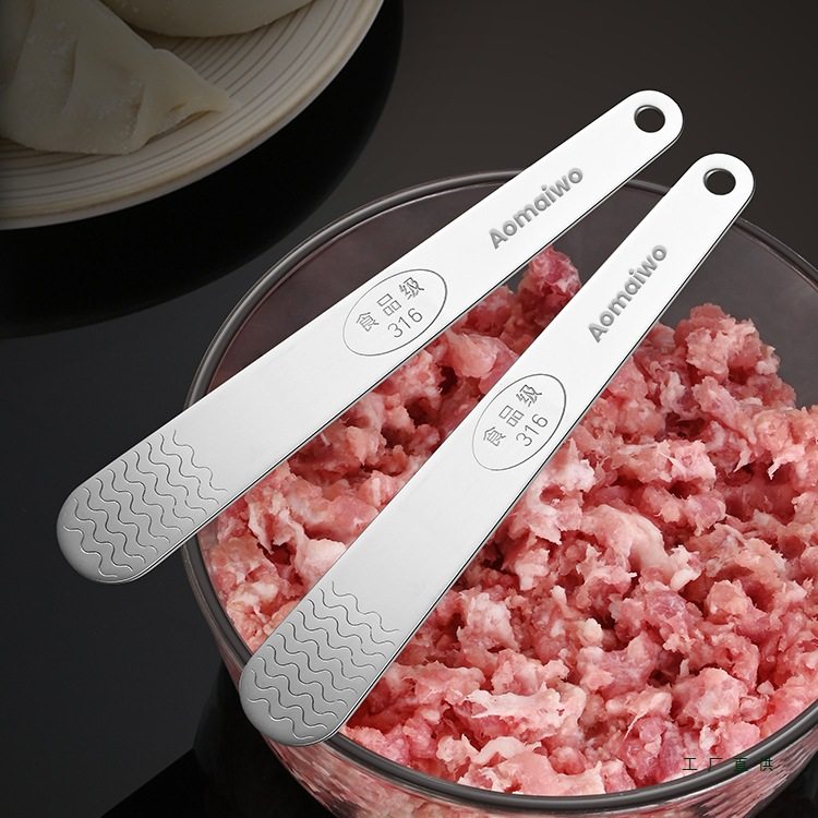 316 Stainless Steel Dumpling Filling Scoop, Wonton Maker, Household Filling Scoop, Special Tool Flat Ruler