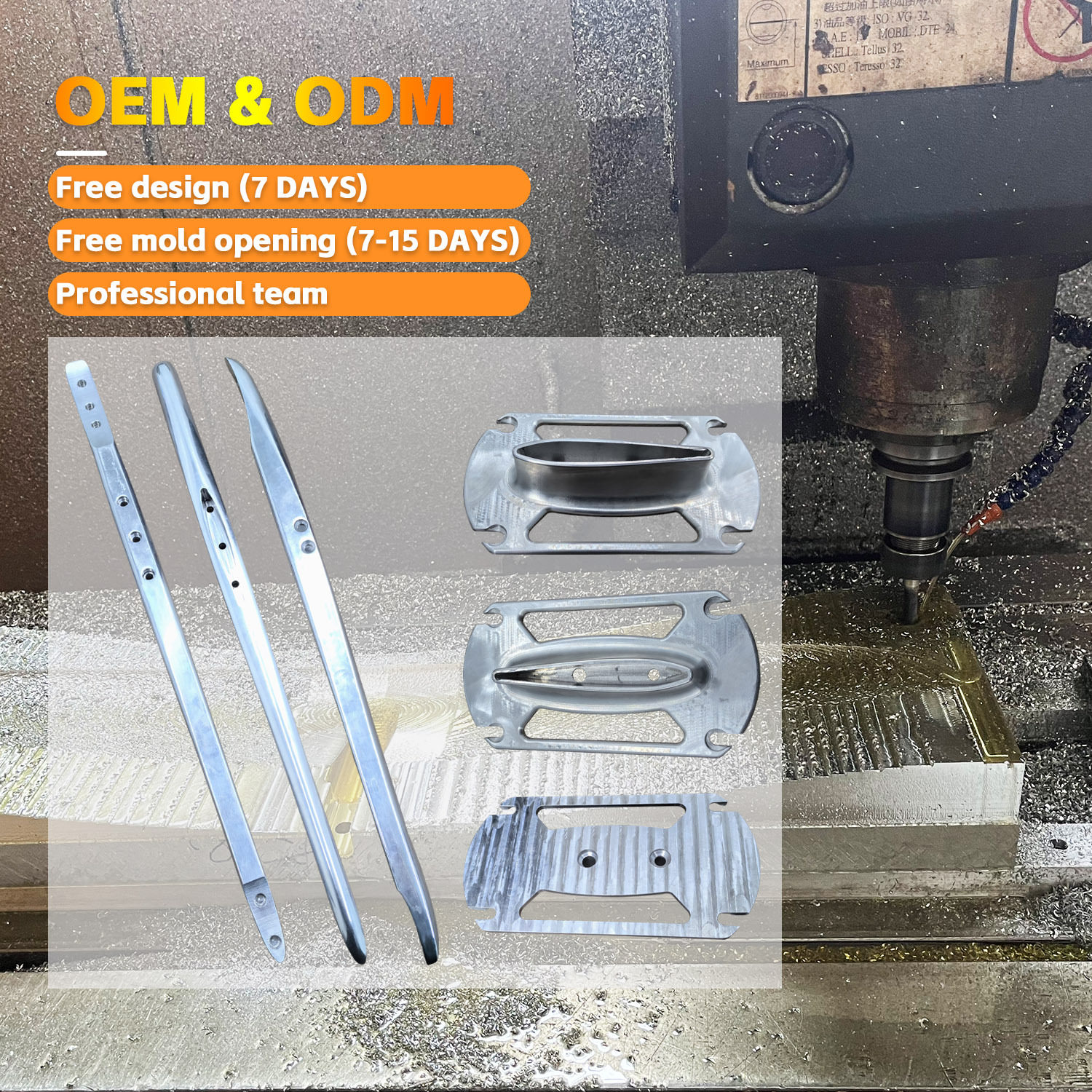 Oem Custom Cnc Surfing Hydrofoil Accessories Aluminum Alloy T6061 T6063 Fuselage Base Column Aluminum Accessories