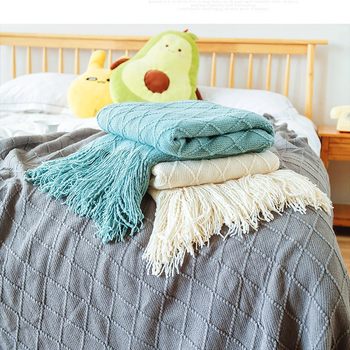 Nordic Sofa Blanket Hotel Homestay Bed End Blanket Knitted Blanket Office Lunch Break Nap Blanket Air Conditioning Blanket Wholesale