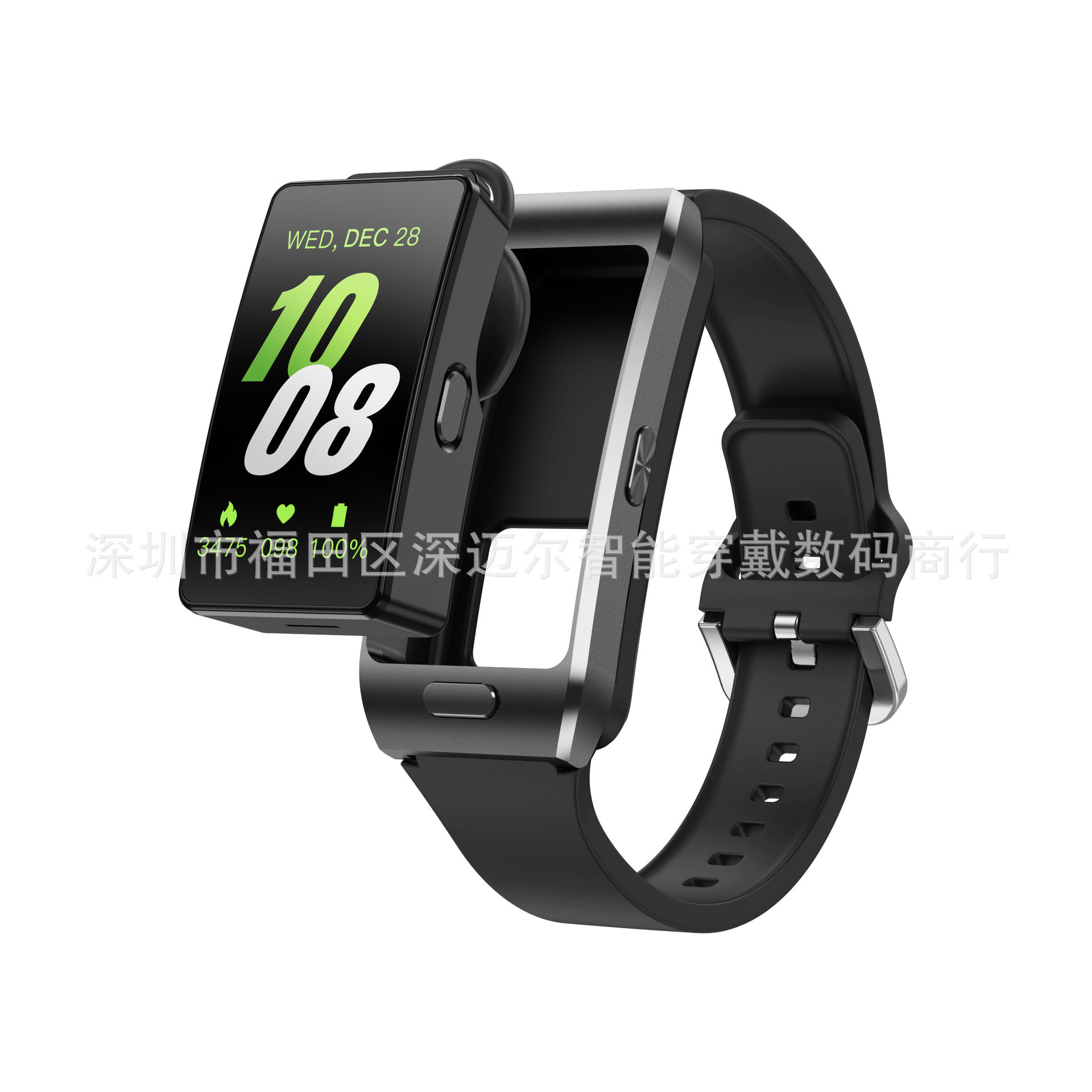 New Product Z15Max Headset Smart Watch Two-In-One Separate Call Bracelet 1.08inch Screen Heart Rate Detection