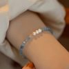 Aquamarine Bracelet Wholesale Natural Freshwater Pearl Stone Crystal Bracelet Design Joker Light Luxury Elegant Jewelry