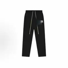 Essentials Mba Collaboration Model with Rubber Logo Pattern, Elastic Straight-Leg American-Style Heavyweight Knit Sportswear