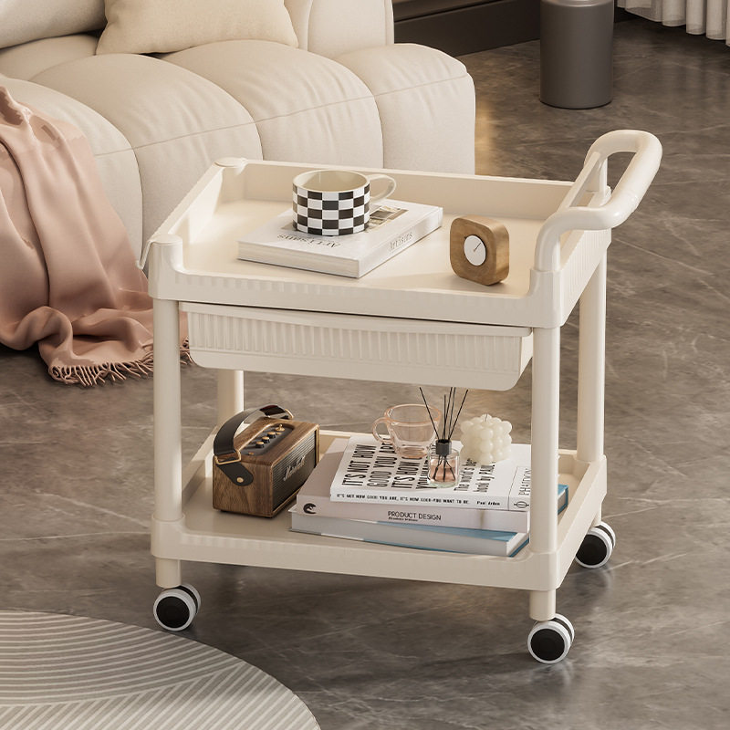 Household Storage Trolley Storage Rack Push Tool Cart Care Cupping Cart Bedroom Baby Products Storage Rack
