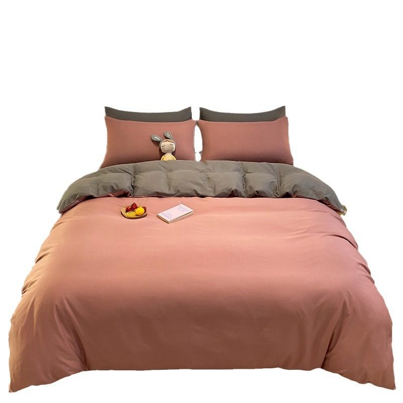 Factory wholesale newborn upper and lower bed dormitory three-piece set College student four-piece skin-friendly simple bed sheet quilt cover