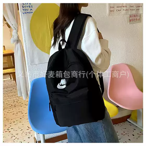 Cross-border NK Fashion Brand New Schoolbag Simple All-match Large Capacity Backpack for College Students Travel Backpack for Men and Women