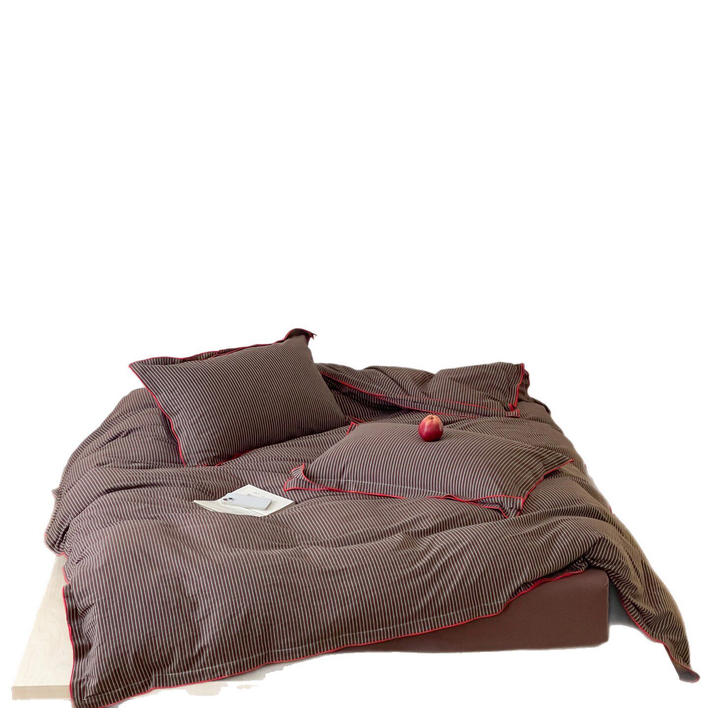 100 Pure Cotton ~ Accessible Luxury and High-End Cotton Washed Cotton Four-Piece Set Retro Jacquard Bed Sheetss Quilt Cover Bed Bed Sheets Bedding 4