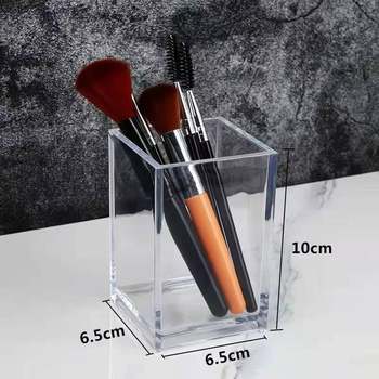 Acrylic Pen Cartridge Cosmetic Pen Storage Cartridge Diamond Pattern Transparent Pen Cartridge Creative Personality Eyebrow Pen Brush Storage Pen Cartridge