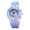 Frozen Princess watches children's watches wholesale fashion creative colorful led flash transparent luminous watch