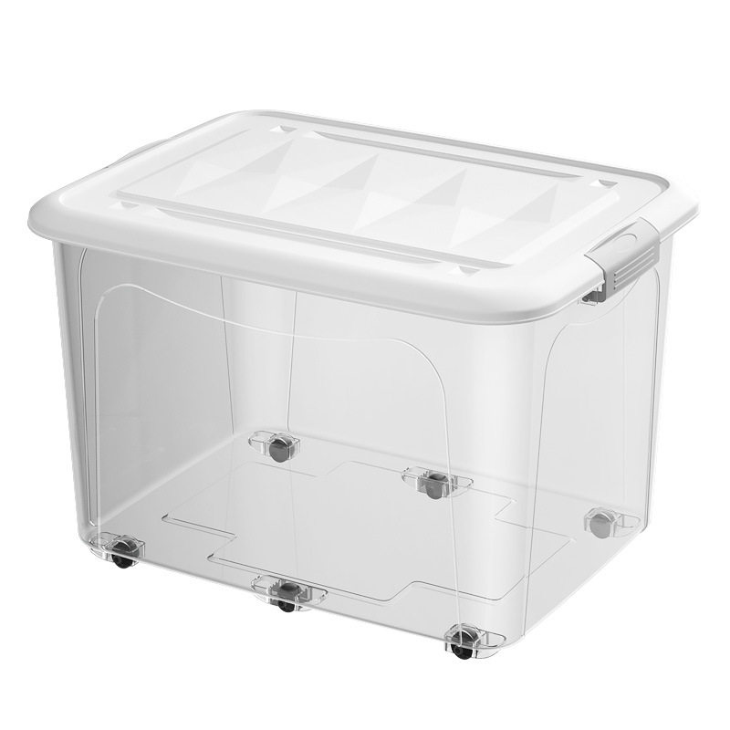 Transparent Storage Box Extra Large Household Sundries Toy Storage Box Plastic Storage Box Wardrobe Clothes Organization