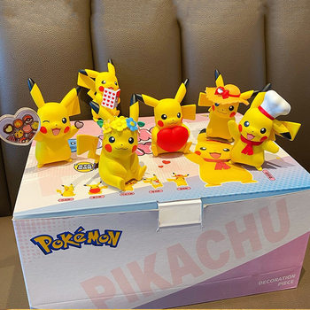 Pokémon Pokémon Mengmeng Pikachu Blind Box Hand-held Doll Toy Car Desktop Small Ornaments