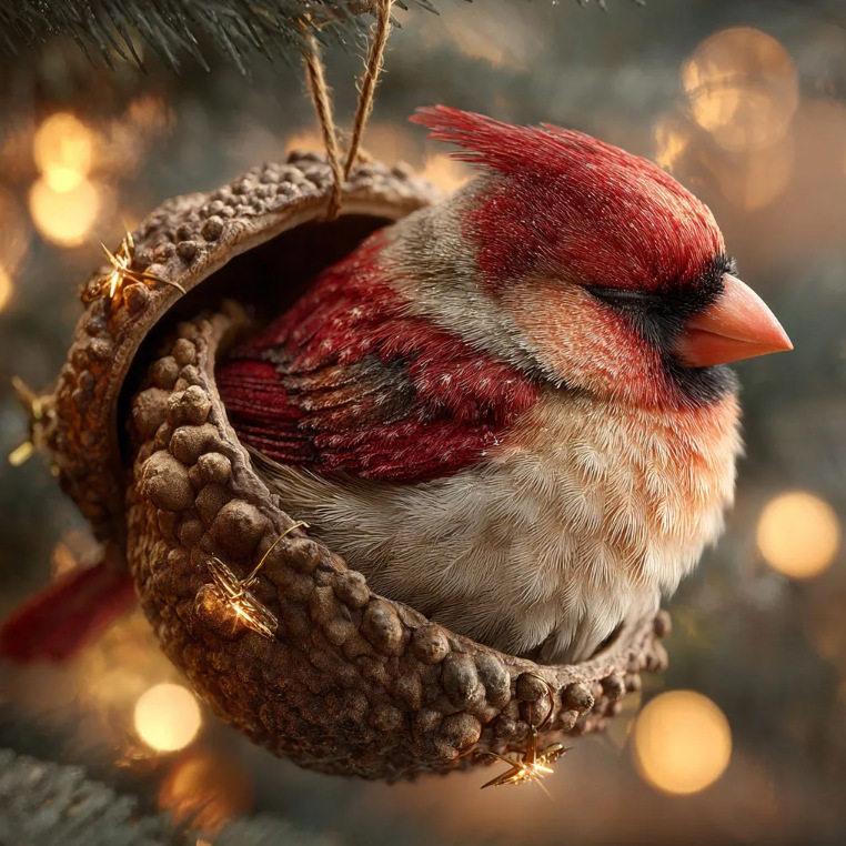 Cross-Border New Chestnut Squirrel Hedgehog Christmas Decorations Christmas Tree Pendant 2D Flat Printing Acrylic Pendant