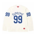 E571 supreme24 99 l/s football top long sleeve t white