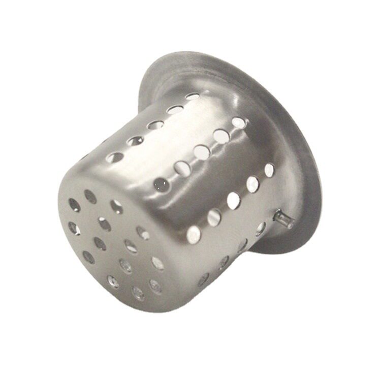 Kitchen Sink Filter Screen Vegetable Washing Basin Garbage Filter Screen Dishwashing Mop Sink Stainless Steel Floor Drain Sewer Cage