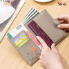 Foreign trade new genuine leather passport bag unisex ultra-thin multi-function wallet ticket holder passport ID bag cross-border