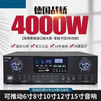 German War Bridge Power Amplifier Professional Karaoke Bluetooth High Power Amplifier KTV Home Ksong Conference Card Bag Wholesale
