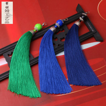 16cm large lobster buckle tassel tassel diy jewelry accessories car hanging spike keychain pendant wholesale