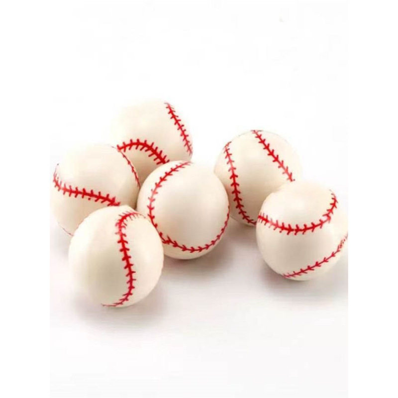 No. 32 New White Softball Baseball Bouncy Ball Jumping Ball Family Kidsren's Toy Rebound Ball