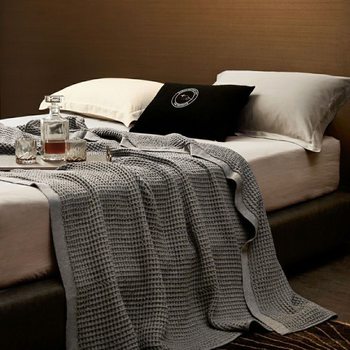 Airline Aircraft First Class Blanket Air Conditioning Blanket Office Sofa Blanket Thickeneded High-End Nap Blanket Casual Thin Soft