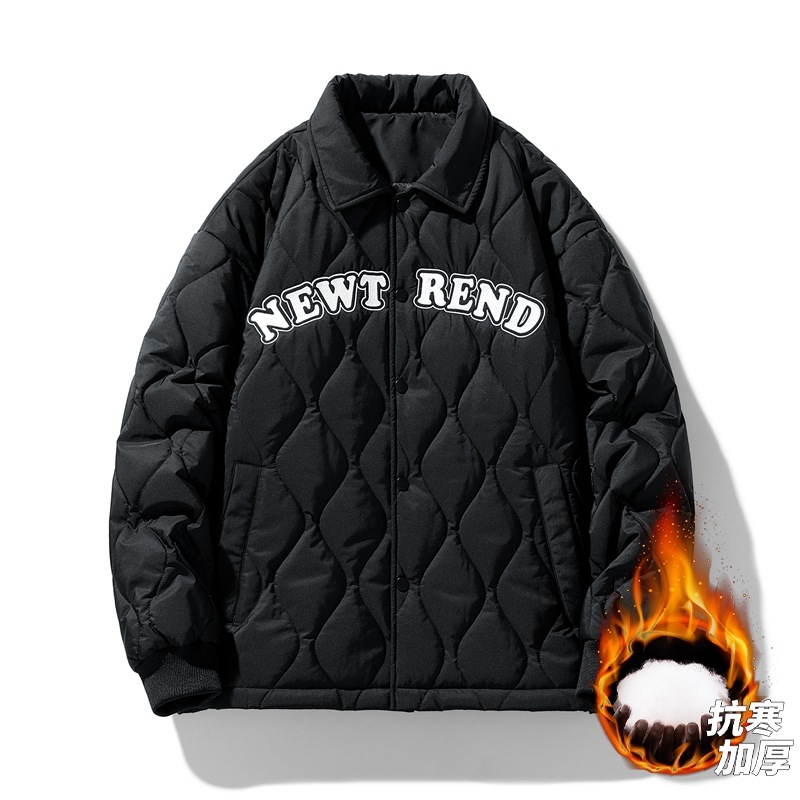 Áo Khoác Nam Chất Liệu Vải Bông Kẻ Caro Thêu Họa Tiết Hoa Kín Cổ Hàng Mùa Xuân Thu Đông