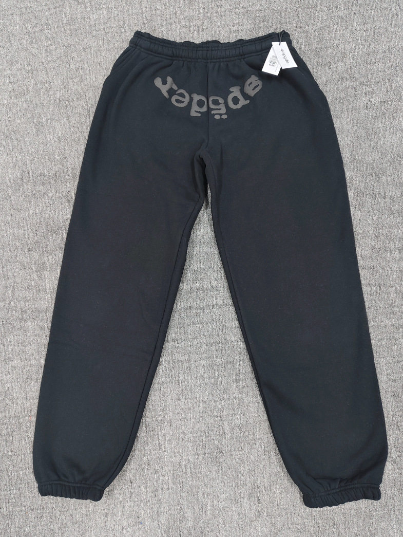 跨境爆款连帽衫555555美潮街头重磅宽松Sp5der卫衣卫裤男套装现货