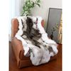 Simulated Fur Chair Cushion Outdoor Accessible Luxury Imitation Reindeer Fur Cushion Sofa Cushion Cover Blanket Home Decoration Blanket American Style