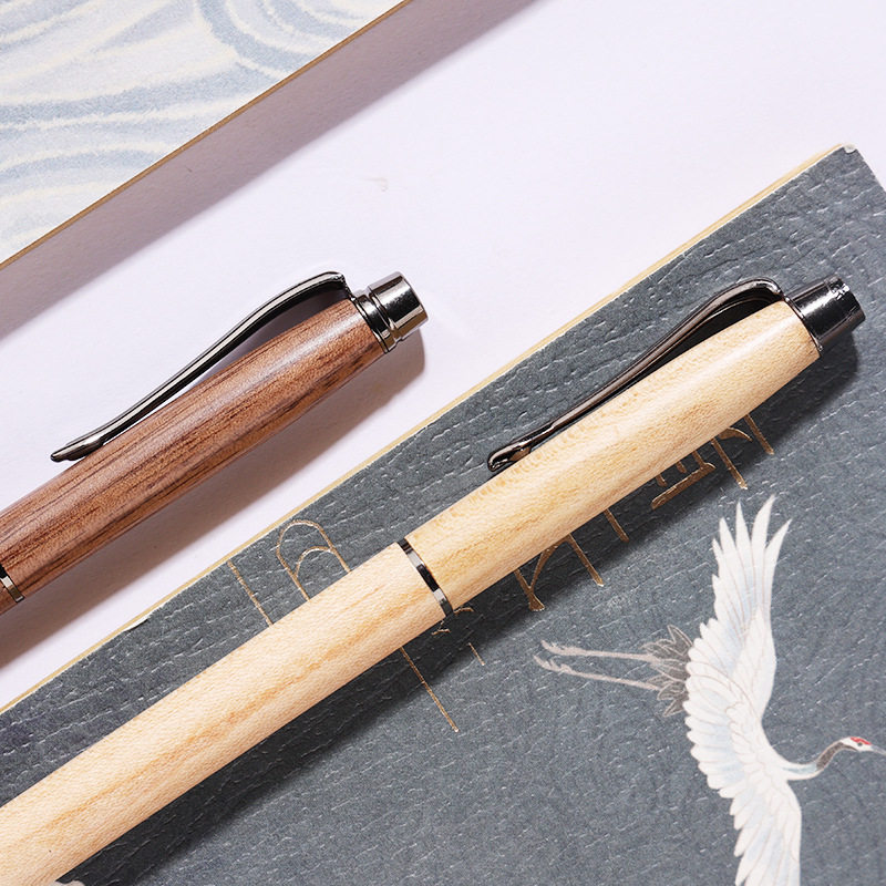 Factory Direct Walnut Signature Pen Signature Pen Business Office Gift Gel Pen Water Pen Wooden Pen Body
