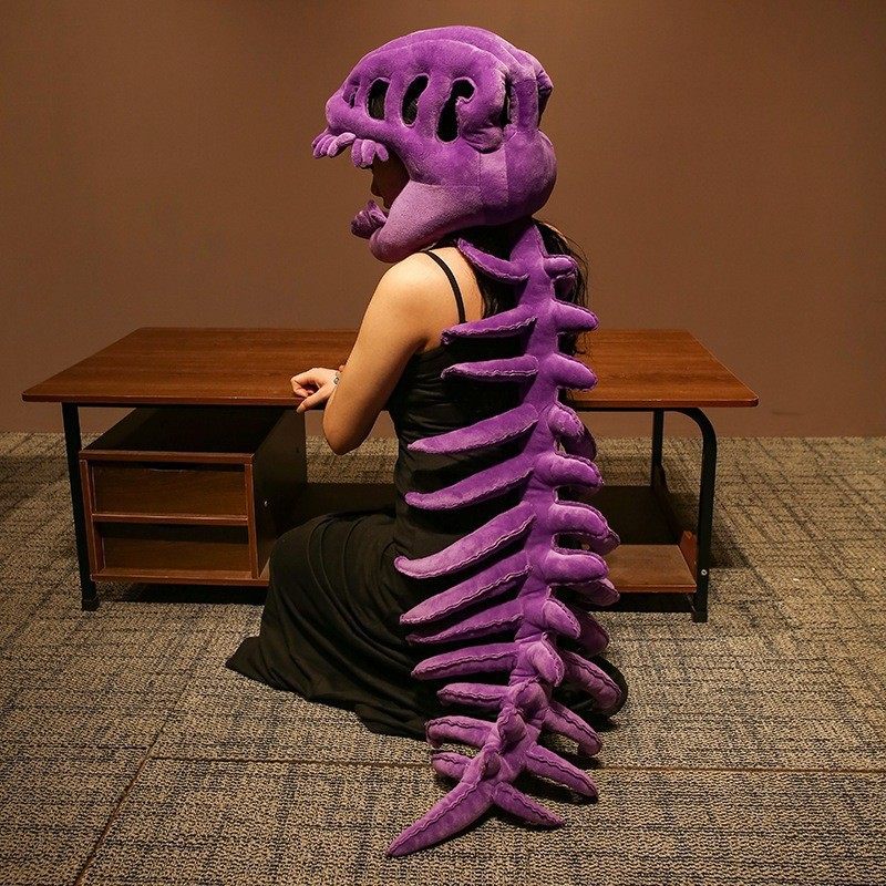 恐龙骨架头套毛绒玩具帽子同款装扮骨骼玩偶儿童搞怪生日礼物女友