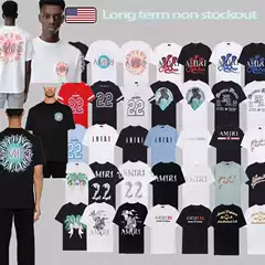 Fashionable Brand 24Ss Summer New Classic Printed Short-Sleeved Versatile Round Neck Casual T-Shirt