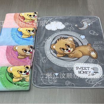 Cross-border wholesale children's blanket cloud blanket pure plain color embossed blanket manufacturer supply spot foreign trade middle east blanket