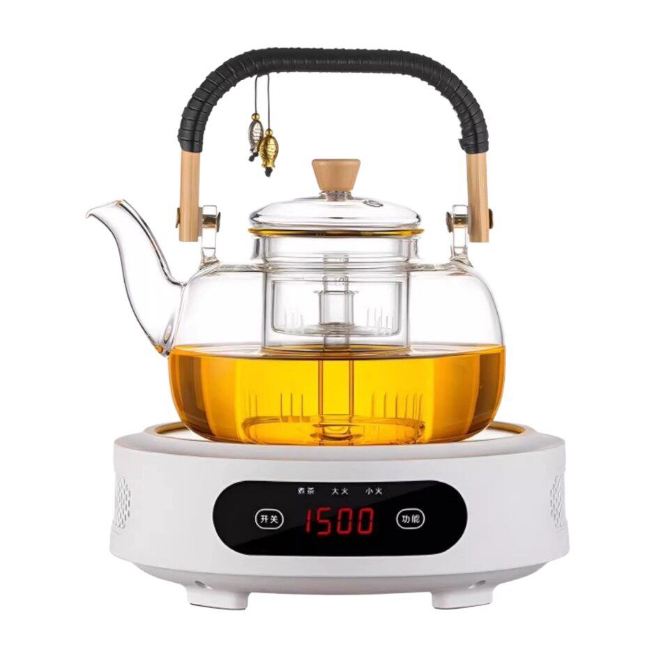 Electric Ceramic Stove Tea Maker Household Small Induction Cooker Thickened Glass Teapot Tea Making Water Boiling Tea Set