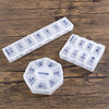 Portable Sub-pack Pill Box 7 Days Pill small size Mini Carry-on Travel One Week Medicine Pill Storage Box