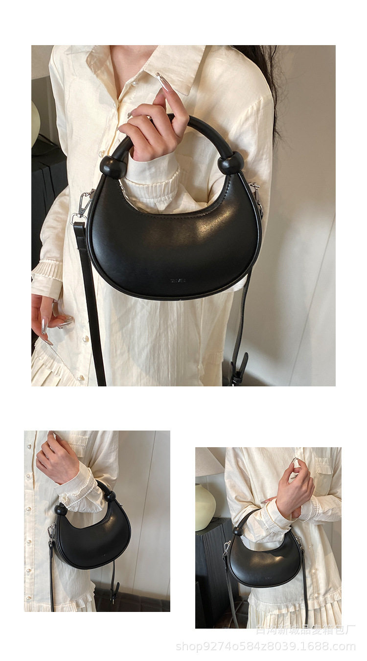 French Niche Elegant Handheld Small Bag Women's Bag New Trendy Fashion Shoulder Bag Foreign Style Crossbody Dumpling Bag 3 O1CN01uDGS402HKyDSWESPg !!2215913929133 0 cib
