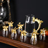 Chinese Zodiac Wine Glass Wine Dispenser Set Household Chinese Glass Wine Set 12 Small Wine Glass Bullets One Drink
