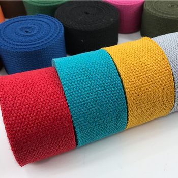 Hot-selling Thickened Canvas Belt Polyester Cotton Beaded Ribbon Backpack Belt Belt Belt Knitted Ribbon Cloth Belt Rope Bag