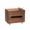 Black Walnut Tissue Box Living Room Coffee Table Tissue Box Napkin Box Storage Box Solid Wood Tissue Box Light Luxury Style