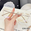 G98-002 new retro anti-blue light glasses frame Internet celebrity same fashion high-looking plain glasses big eye glasses frame