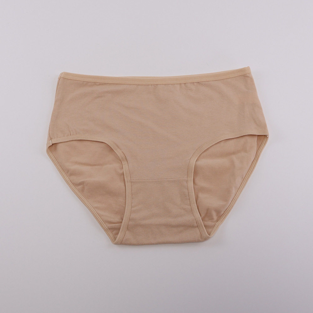 跨境亚马逊女士大码内裤加肥加大码高腰妈咪裤40支纯棉三角内裤女