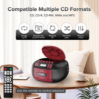 Cross-Border Cd Player Portable Cassette Player Stereo Bluetooth Audio Fm/Am Radio Mp3 Player
