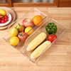 Food-Grade Refrigerator Beverage Storage Box Can Fruit Storage Rack Transparent Oblique Mouth Packaging Box