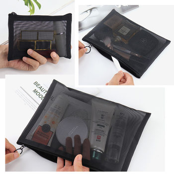 2022 factory spot wholesale hot brand gifts transparent gauze square storage cosmetic bag