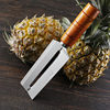 Household Pineapple Knife Wooden Handle Peeling Knife Scraper Melon and Fruit Peeling Peeling Peeler Kitchen Stainless Steel Pineapple Knife