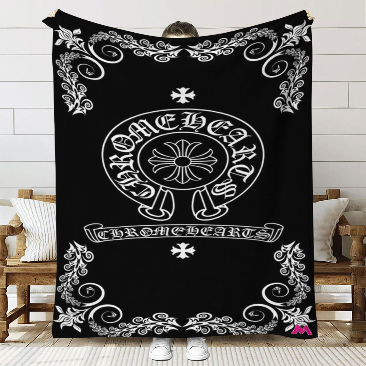 Factory Direct Sales Cross-Border Thickened Crochet Flannel Blanket Office Air Conditioning Storage Blanket Travel Blanket First Class