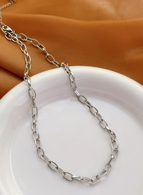 欧美跨境项链无金粗链条