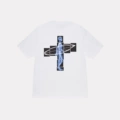 Skull skateboard short sleeve white