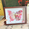 DIY Handmade Crystal Dried Flower Butterfly Photo Frame Ornaments Full Set of Material Package to Send Creative Birthday Gifts to Male and Female Friends