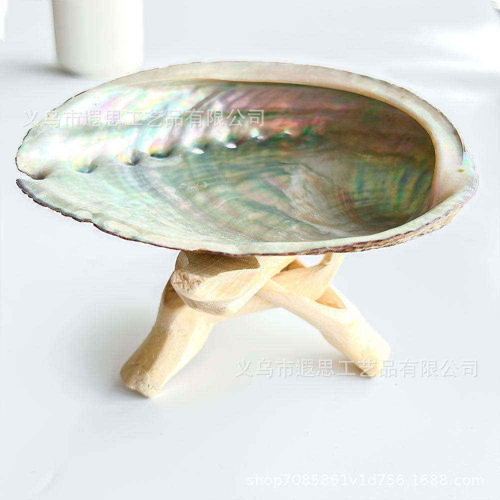 Source Factory Abalone Shell Sage Aromatherapy Burning Container Shell Bowl Wholesale Creative Home Decorations Cross Border