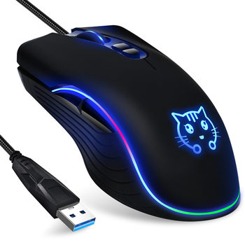 Wholesale Office Luminous Silent Dva Card Male and Female USB Wired Gaming Mouse Silent Mouse
