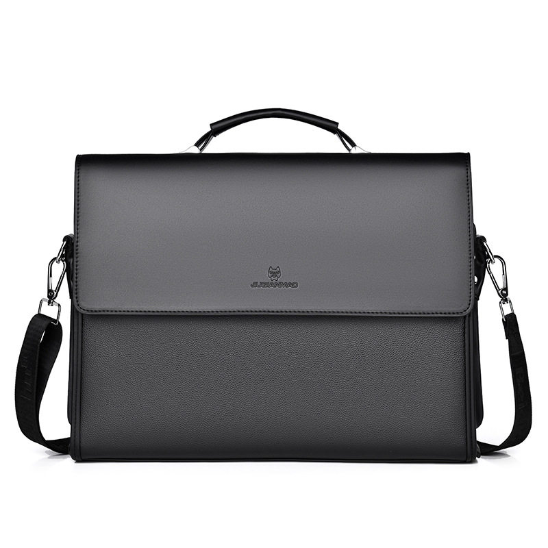 Cross-Border Foreign Trade Wholesale 2025 New Single-Shoulder Crossbody Bag, Hand-Held Business Bag, Horizontal Briefcase, Laptop Bag, Men's Bag